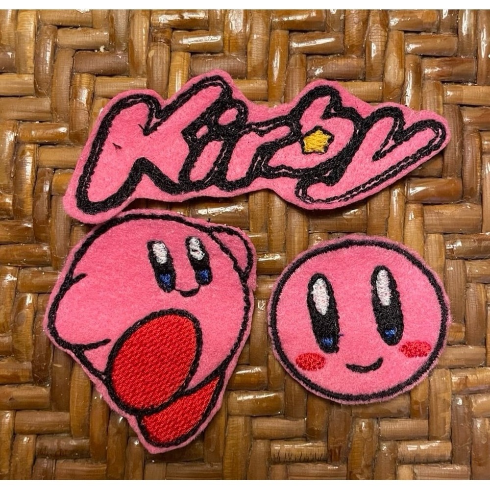 Kirby iron on patches